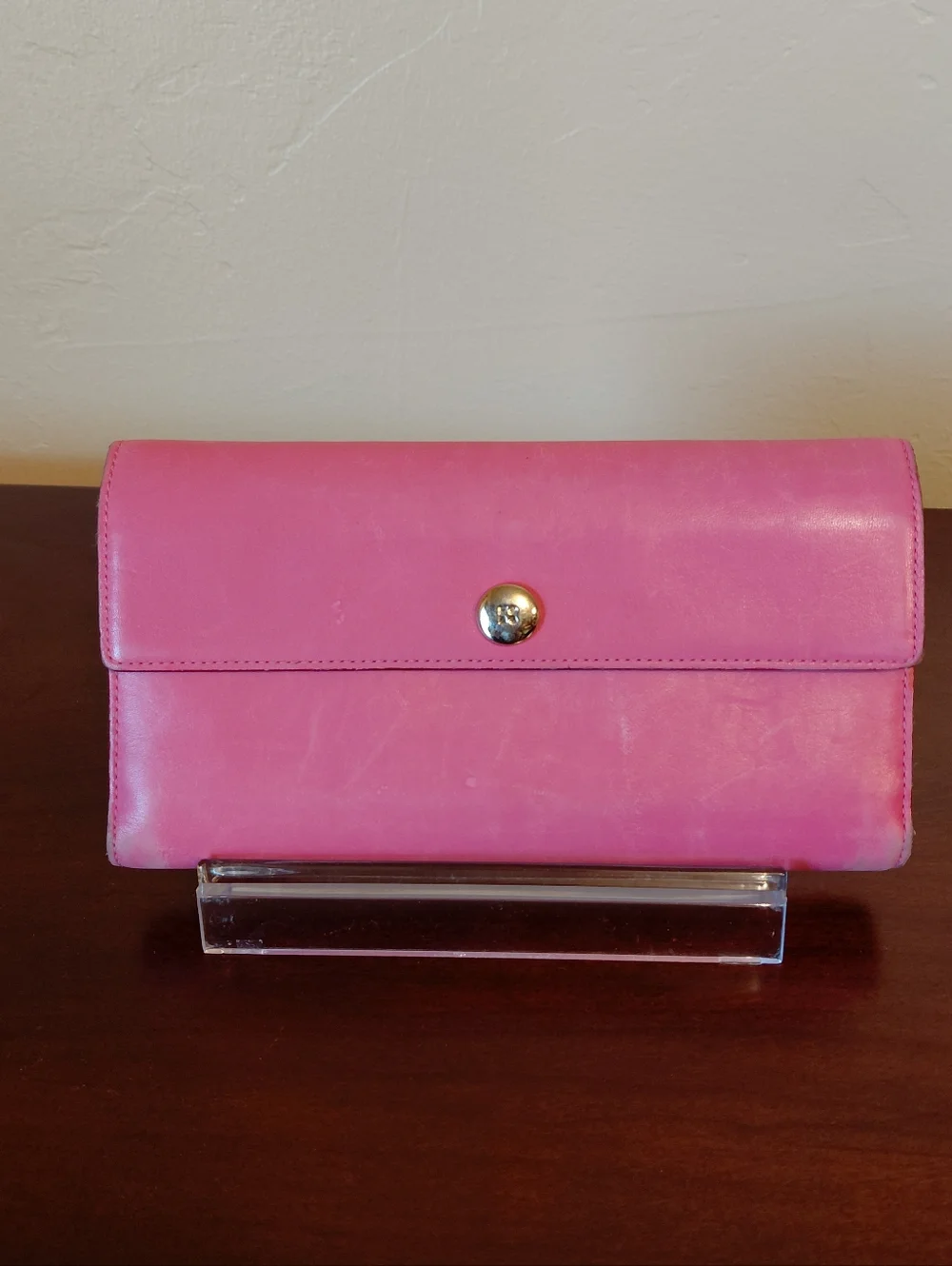 Kate Spade Pink Trifold Wallet With Checkbook - Picture 10 of 10